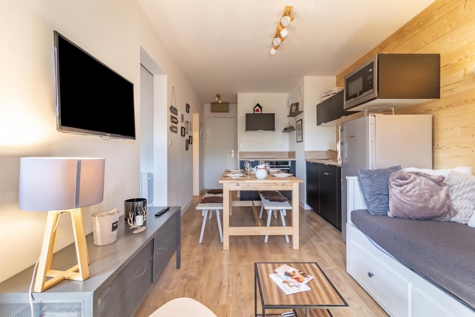 Apartamento Les Gourgs Blancs - 80M Des Pistes - 6 Personnes Génos Exterior foto