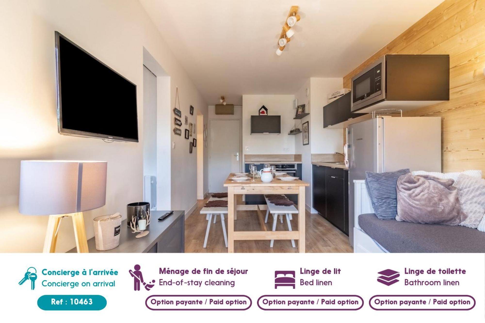 Apartamento Les Gourgs Blancs - 80M Des Pistes - 6 Personnes Génos Exterior foto